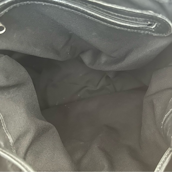 Coach Drawstring Bucket Bag Black Backpack Leather Vintage Tote Daypack Travel - Picture 9 of 15